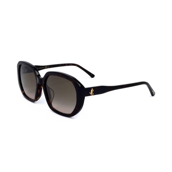 NEW Jimmy Choo Karly Havana Square Oversized Gradient Luxury Designer Sunglasses main image 16